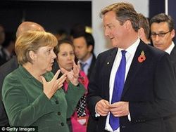 Angela Merkel og David Cameron-nv 2011